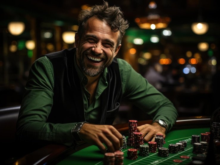 Tampilan meja live blackjack dengan dealer dan chat real-time di aplikasi mobile rajaberlian